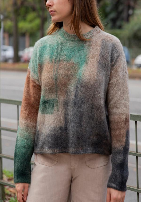 Rose & Lini FISSORE CASHMERE “MARIANNE 17” MULTICOLOR PULLOVER