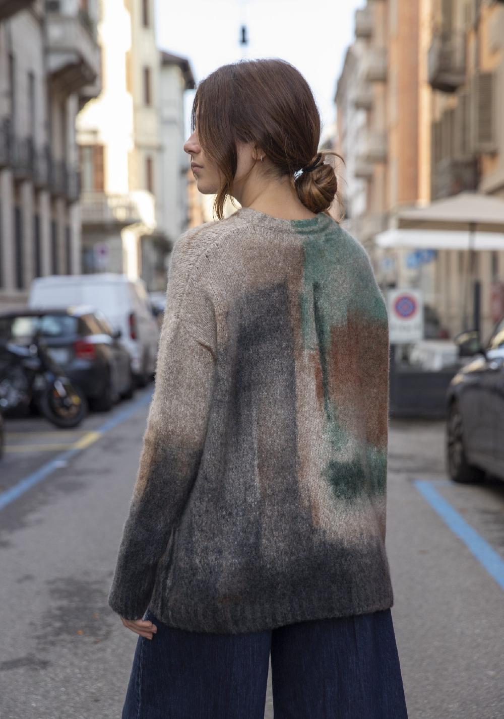 Rose & Lini FISSORE CASHMERE “MARIANNE 26” MULTICOLOR PULLOVER