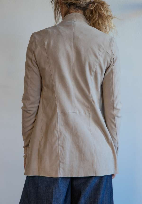Rose & Lini GIORGIO BRATO SHELL SUEDE LEATHER “BLAZER STRETCH”