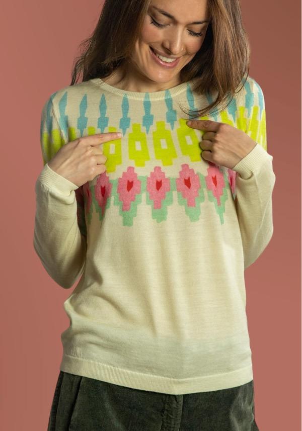 Rose & Lini IN BED WITH YOU WOOL “BARCHETTA 04” BANANA SWEATER