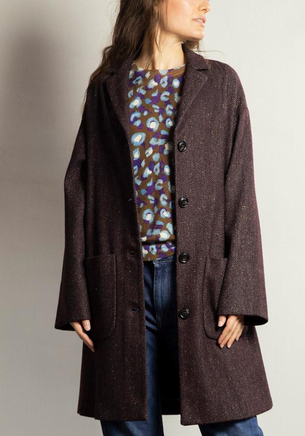 Rose & Lini IN BED WITH YOU WOOL “GIROCOLLO 08” COGNAC SWEATER