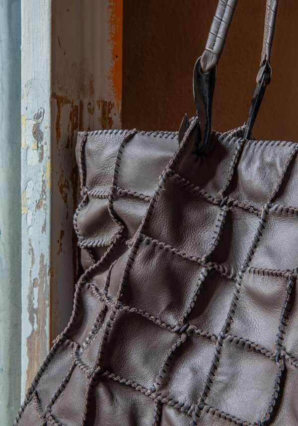 Rose & Lini JAMIN PUECH “HONU GM” DARK BROWN LEATHER BAG