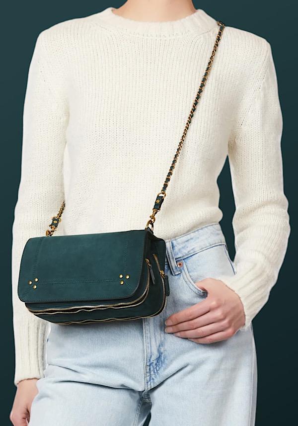 Rose & Lini JÉRÔME DREYFUSS “BOBI” IMPRIMÈ CROCO CANARD BAG