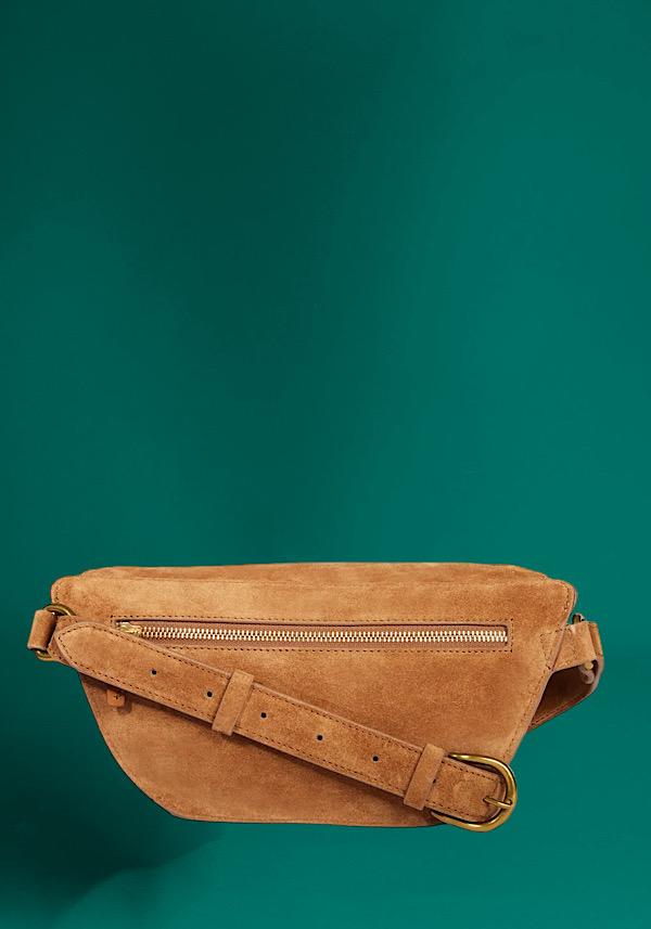 Rose & Lini JÉRÔME DREYFUSS “LINO BANANE” GAUCHO TABAC BELT BAG