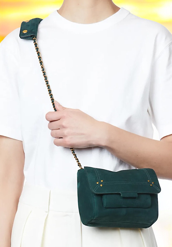 Rose & Lini JÉRÔME DREYFUSS “LULU S” IMPRIMÈ CROCO CANARD BAG