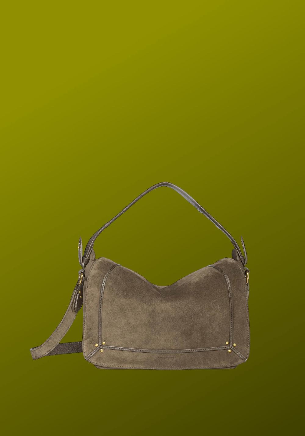 Rose & Lini JÉRÔME DREYFUSS “PEPITO M” SAVANE SUEDE LEATHER BAG