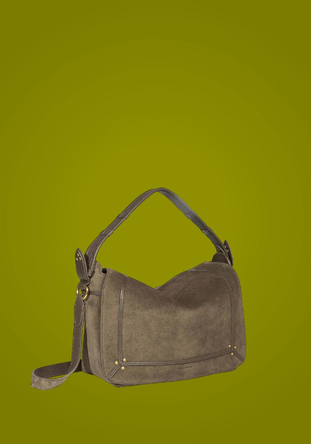 Rose & Lini JÉRÔME DREYFUSS “PEPITO M” SAVANE SUEDE LEATHER BAG