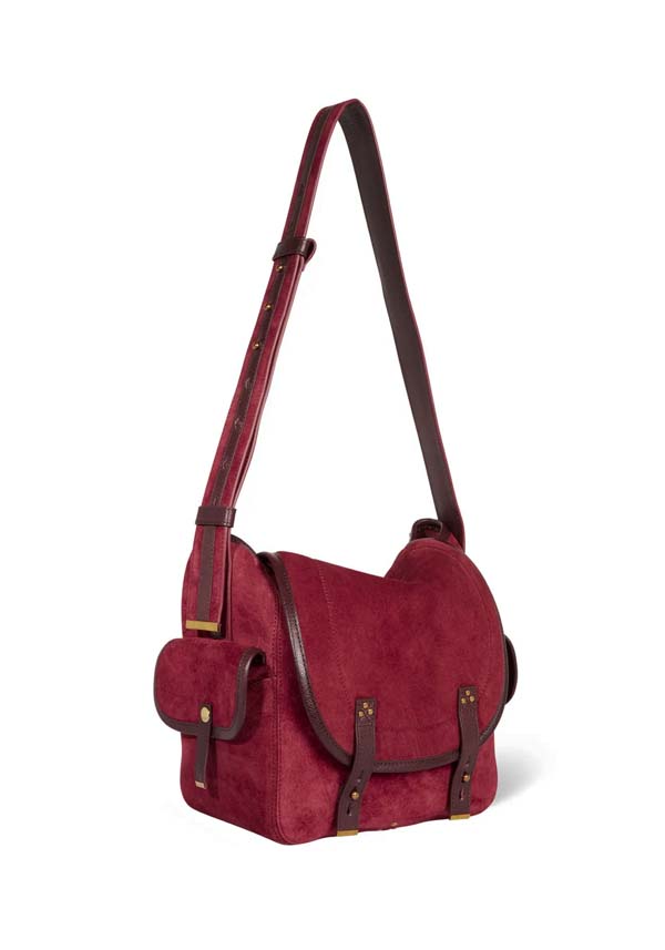 Rose & Lini JÉRÔME DREYFUSS “STAN L” BURGUNDY SHOULDER BAG