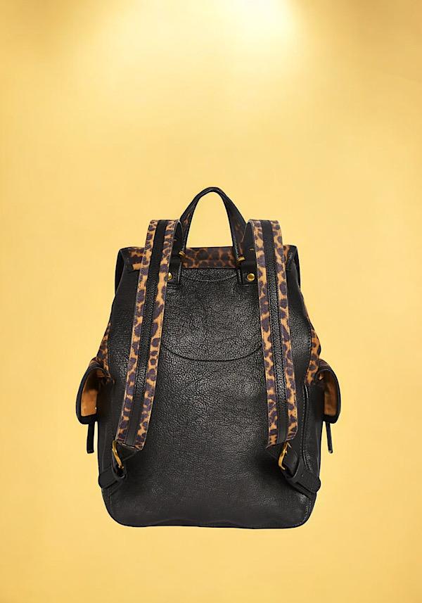Rose & Lini JÉRÔME DREYFUSS “STAN” LEOPARD SUEDE LEATHER BACKPACK