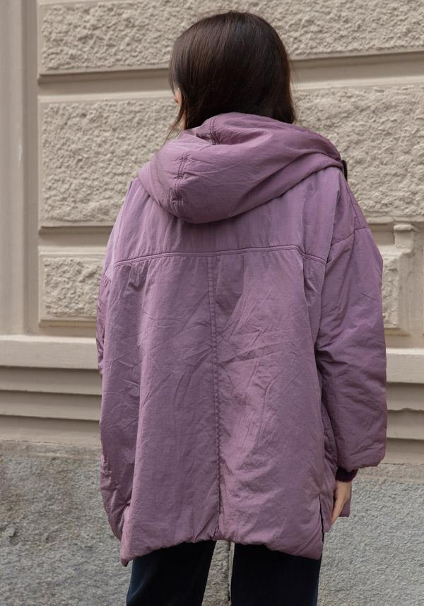 Rose & Lini KIMONORAIN REVERSIBLE “BASIC” JACKET POWDER & BLACK