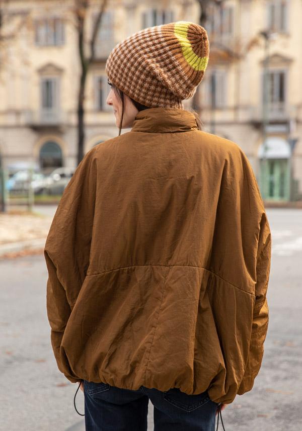 Rose & Lini KIMONORAIN REVERSIBLE “KIMONO HOODIE” JACKET TOFFEE & BLACK