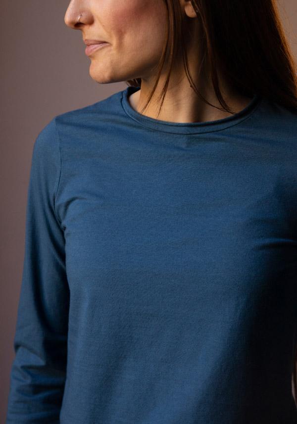 Rose & Lini LABO ART COTTON & CASHMERE “BASICA ML” T-SHIRT ALASKA