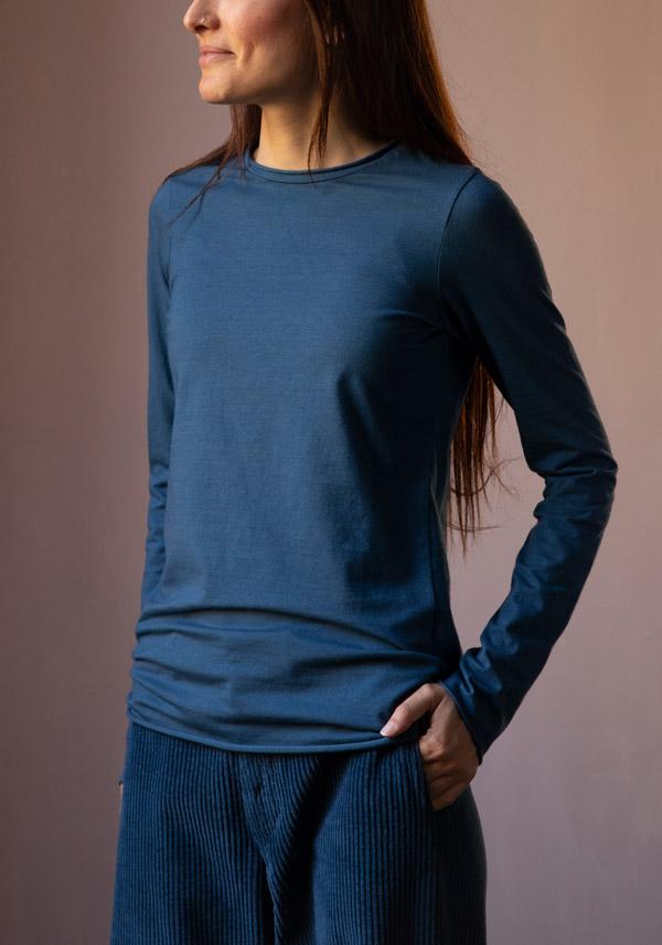 Rose & Lini LABO ART COTTON & CASHMERE “BASICA ML” T-SHIRT ALASKA