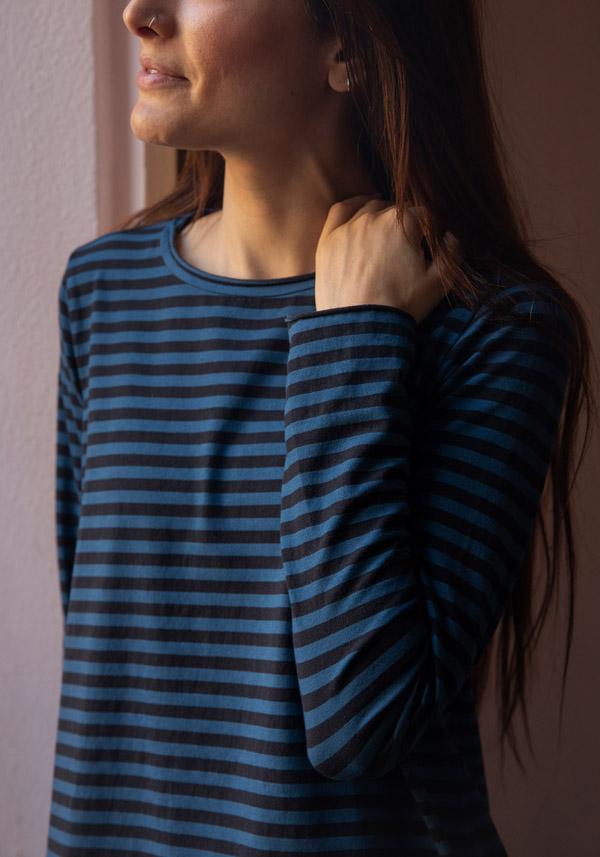 Rose & Lini LABO ART COTTON “JEPPE” ALASKA STRIPED T-SHIRT