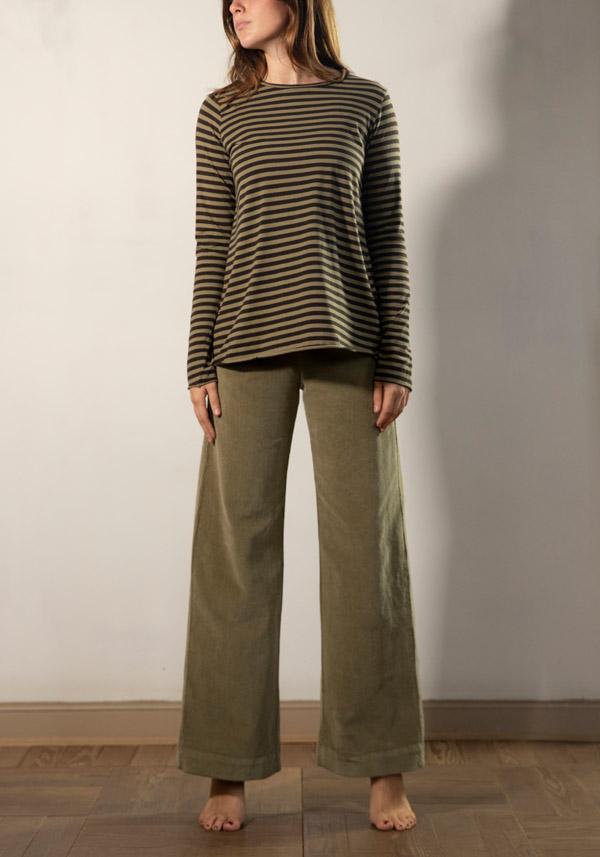 Rose & Lini LABO ART COTTON “JEPPE” BONSAI STRIPED T-SHIRT