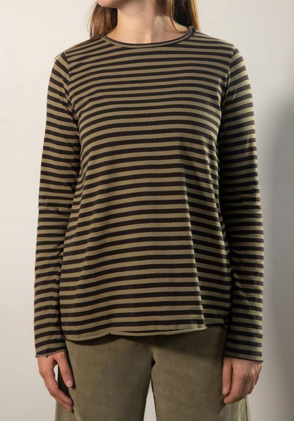 Rose & Lini LABO ART COTTON “JEPPE” BONSAI STRIPED T-SHIRT