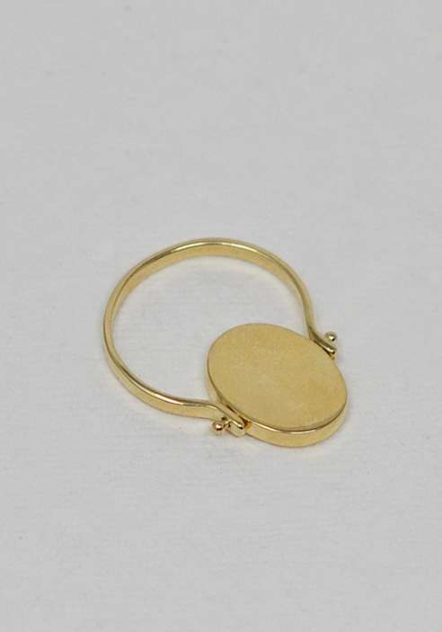 Rose & Lini MAITEA “SAINT TROPEZ” DOUBLE FACE GOLD RING