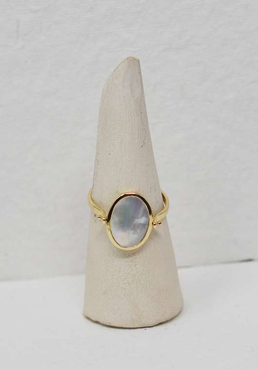 Rose & Lini MAITEA “SAINT TROPEZ” DOUBLE FACE GOLD RING