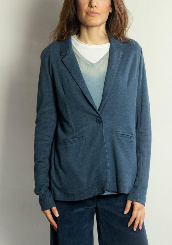 Rose & Lini MAJESTIC COTTON & CASHMERE “VESTE 167” ENCRE JACKET