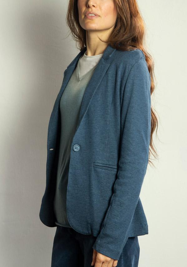 Rose & Lini MAJESTIC COTTON & CASHMERE “VESTE 167” ENCRE JACKET