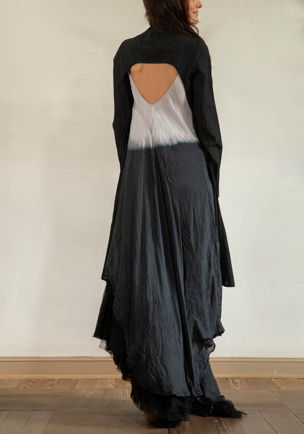 Rose & Lini MARC LE BIHAN COTTON & LINEN “GILET 2658” BLACK