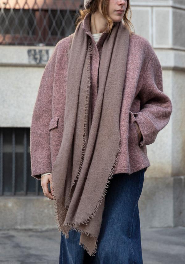 Rose & Lini MIRROR IN THE SKY CASHMERE “OPEN KNITTED” EPIDERMIS SCARF