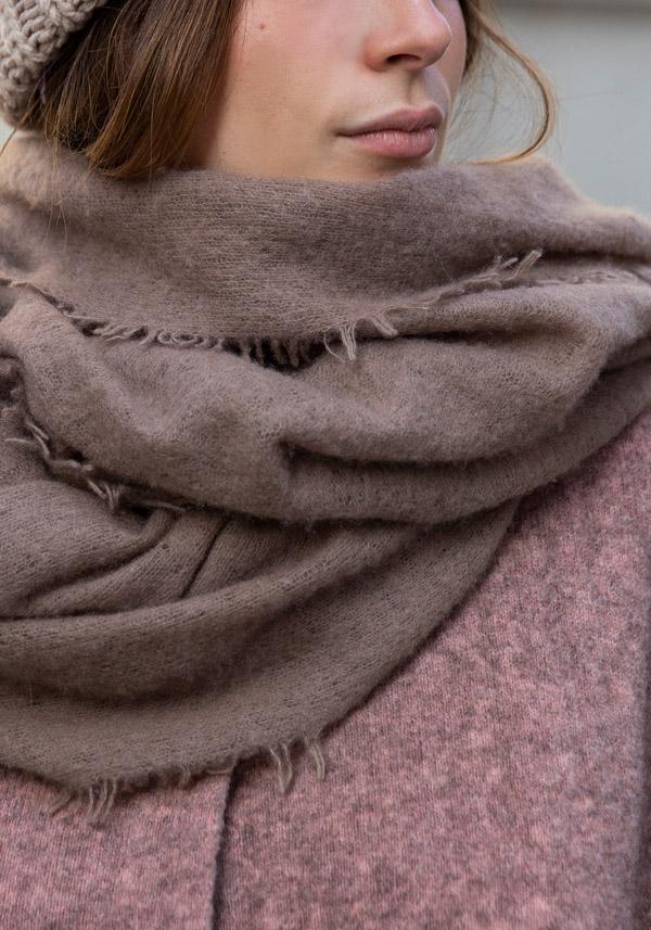 Rose & Lini MIRROR IN THE SKY CASHMERE “OPEN KNITTED” EPIDERMIS SCARF