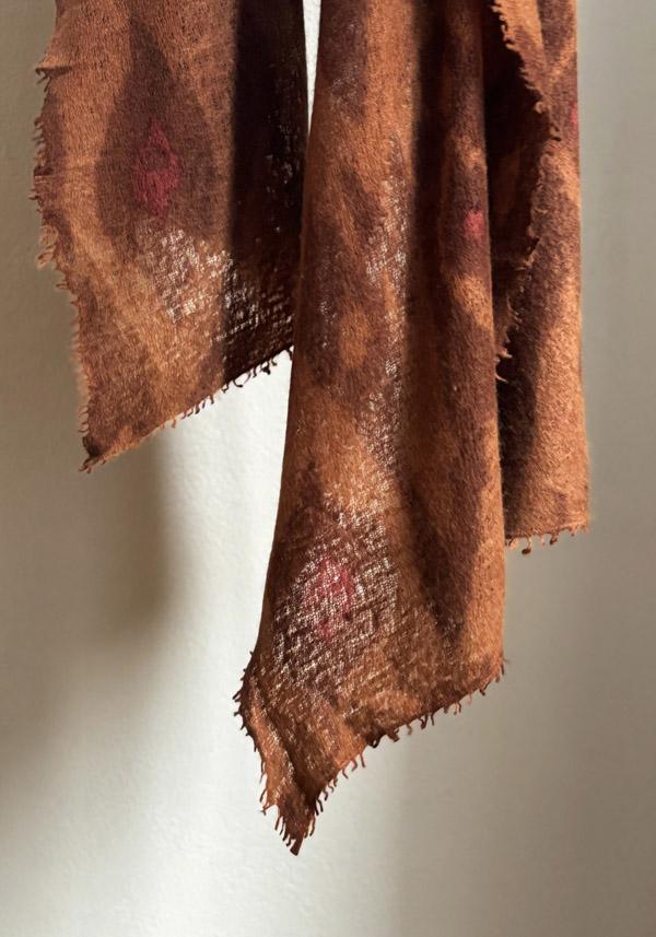 Rose & Lini MIRROR IN THE SKY CASHMERE “OPEN KNITTED PRINT” COB & WILLOW SCARF