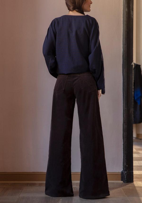 Rose & Lini MOTHER DENIM “THE DITCHER ROLLER ZIP SNEAK” ESPRESSO JEANS