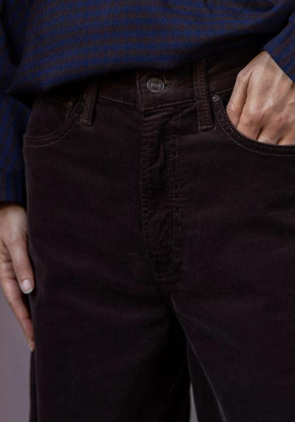 Rose & Lini MOTHER DENIM “THE DITCHER ROLLER ZIP SNEAK” ESPRESSO JEANS