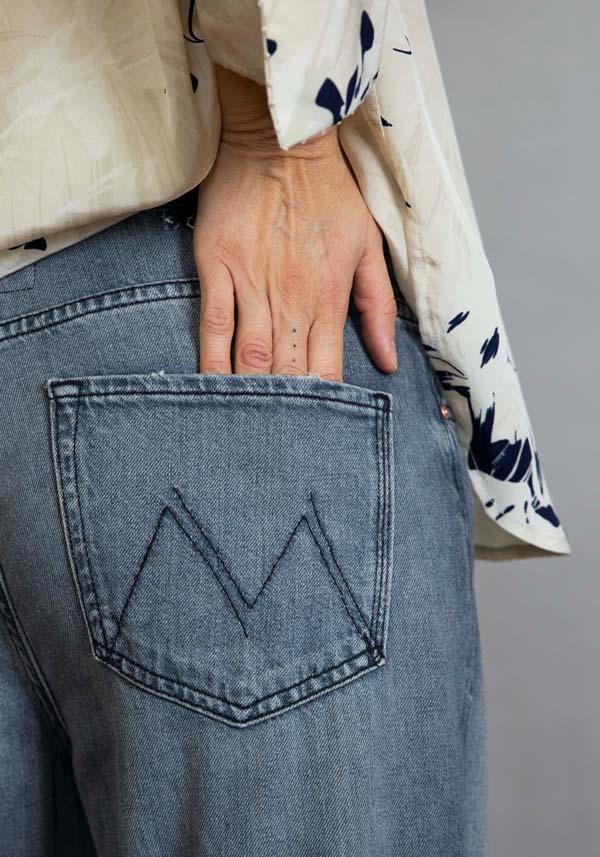 Rose & Lini MOTHER DENIM “THE DODGER ANKLE” BLACK JEANS