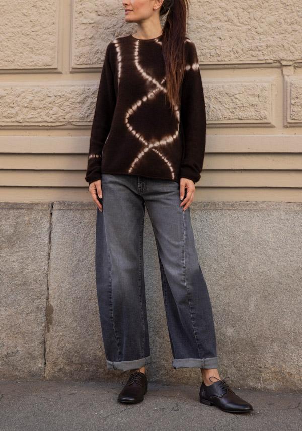 Rose & Lini MOTHER DENIM “THE HALF PIPE FLOOD” STONE JEANS