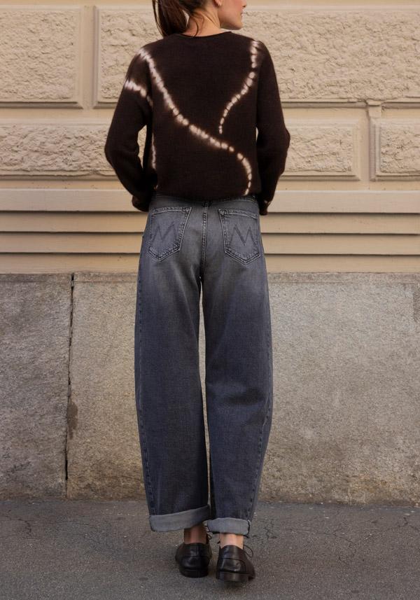 Rose & Lini MOTHER DENIM “THE HALF PIPE FLOOD” STONE JEANS