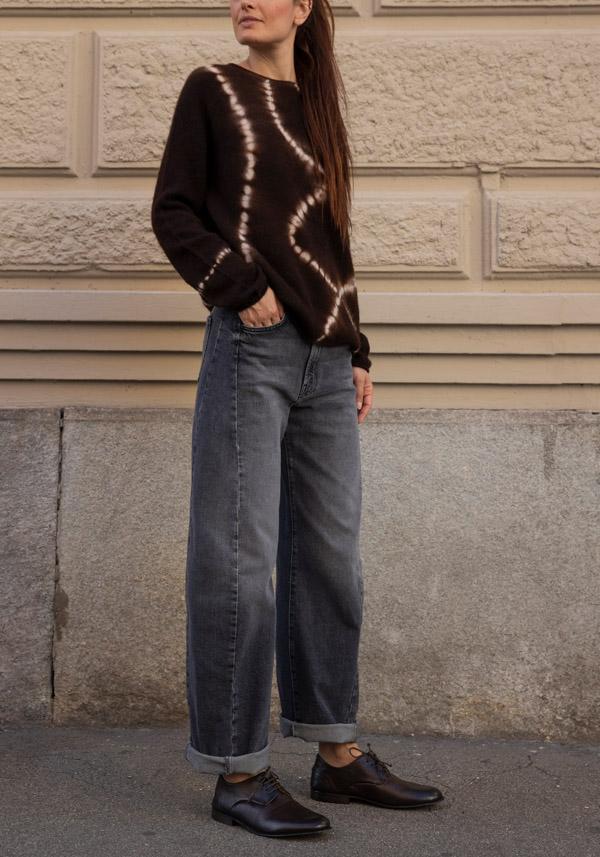 Rose & Lini MOTHER DENIM “THE HALF PIPE FLOOD” STONE JEANS