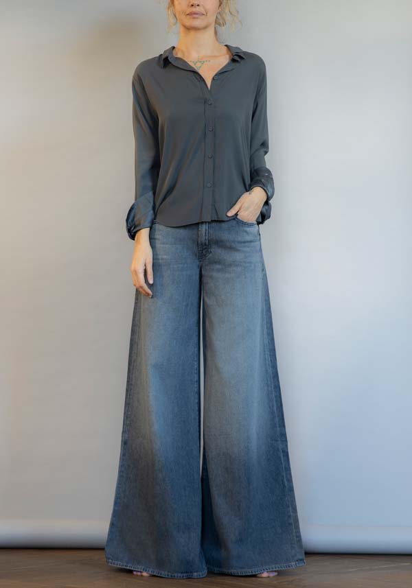 Rose & Lini MOTHER DENIM “THE SWISHER SNEAK” BLACK JEANS