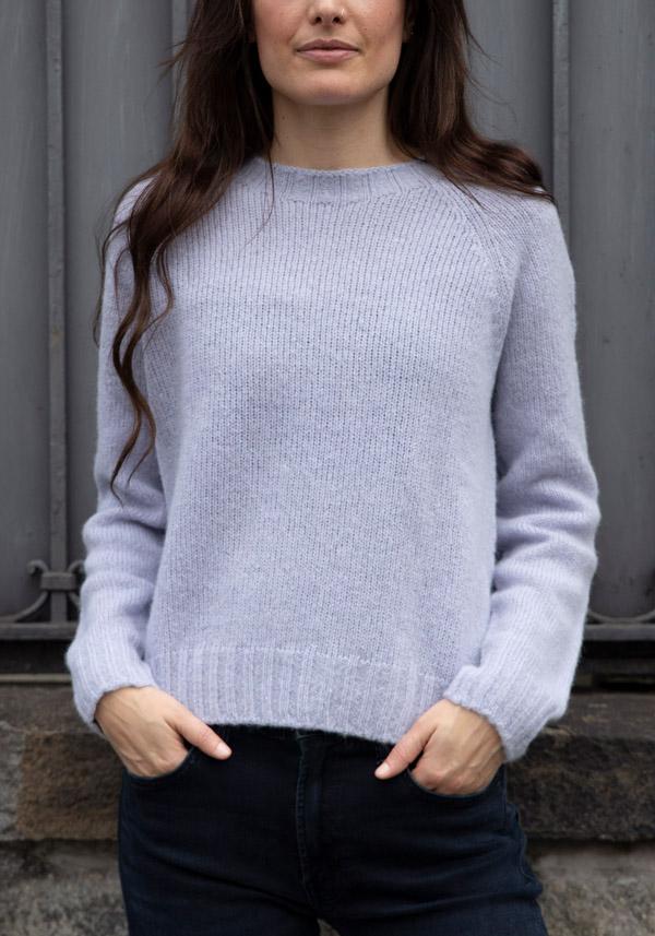 Rose & Lini OLIVER LATTUGHI BABY ALPACA “R-NECK” PORCELAIN PULL