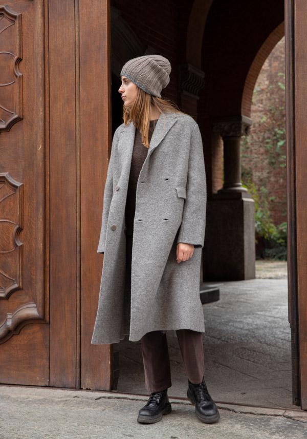 Rose & Lini OLIVER LATTUGHI BABY ALPACA “R-NECK” TEAK PULL