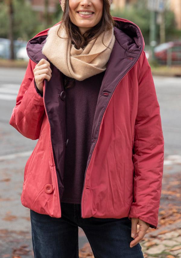 Rose & Lini OOF WEAR REVERSIBLE “JACKET 9006” BORDEAUX & FUCSIA