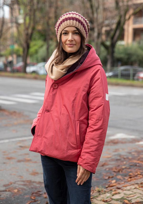 Rose & Lini OOF WEAR REVERSIBLE “JACKET 9006” BORDEAUX & FUCSIA