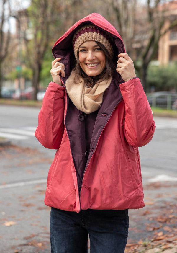 Rose & Lini OOF WEAR REVERSIBLE “JACKET 9006” BORDEAUX & FUCSIA