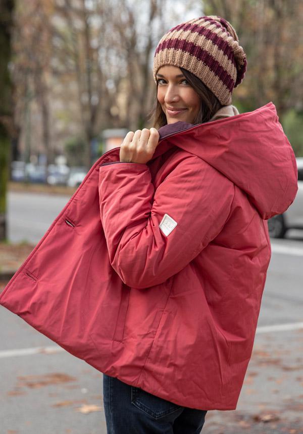 Rose & Lini OOF WEAR REVERSIBLE “JACKET 9006” BORDEAUX & FUCSIA