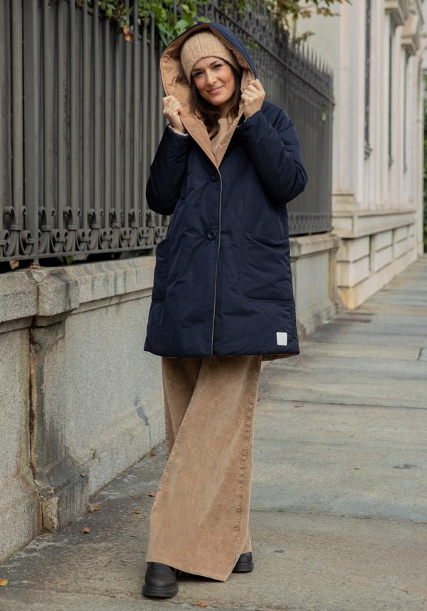 Rose & Lini OOF WEAR REVERSIBLE “JACKET 9410” BLUE & BEIGE