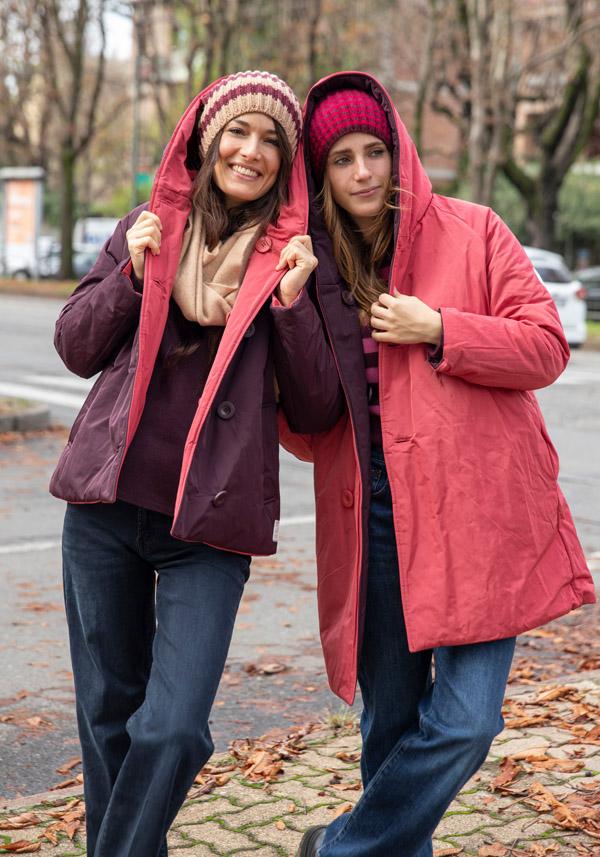 Rose & Lini OOF WEAR REVERSIBLE “JACKET 9410” BORDEAUX & FUCSIA