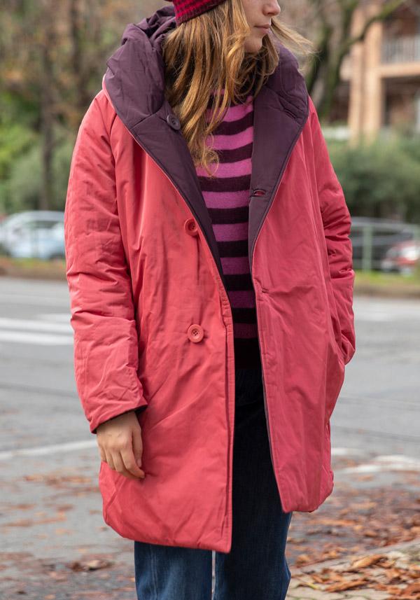 Rose & Lini OOF WEAR REVERSIBLE “JACKET 9410” BORDEAUX & FUCSIA