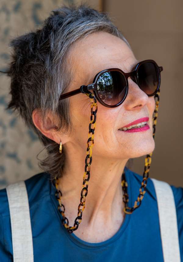 Rose & Lini ORRIS LONDON “SMILEY MINI” TORTOISE GLASSES CHAIN