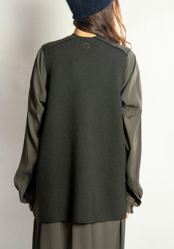 Rose & Lini OYUNA REVERSIBLE CASHMERE “JACKET MUNDAT” FOREST & OCEAN