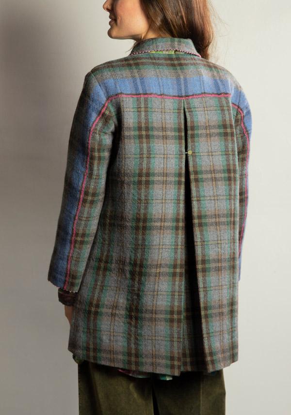 Rose & Lini PERO WOOL & SILK REVERSIBLE “JACKET FLL01” STONE GREY