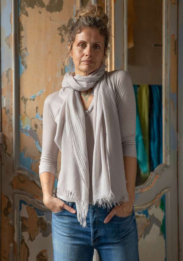 Rose & Lini PRIVATE 0204 GREY 016 CASHMERE “SCARF B605”