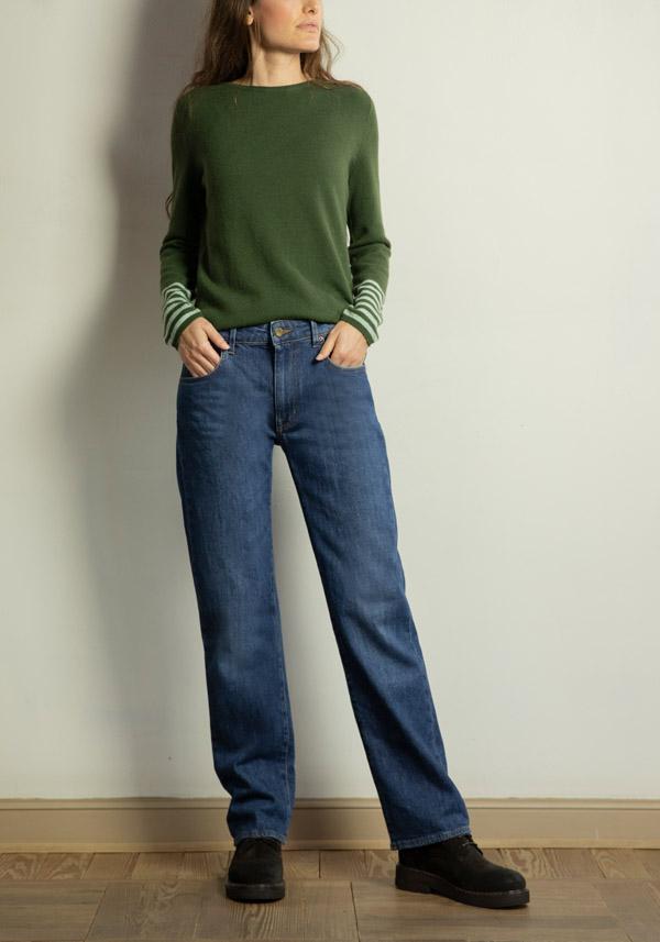 Rose & Lini PS. DON’T FORGET ME “GINEVRA” DENIM STRAIGHT LEG JEANS