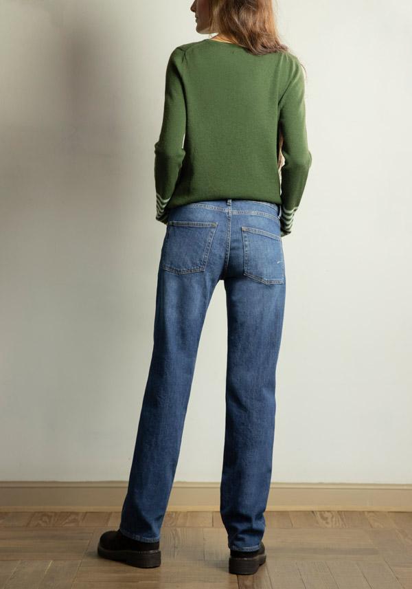 Rose & Lini PS. DON’T FORGET ME “GINEVRA” DENIM STRAIGHT LEG JEANS